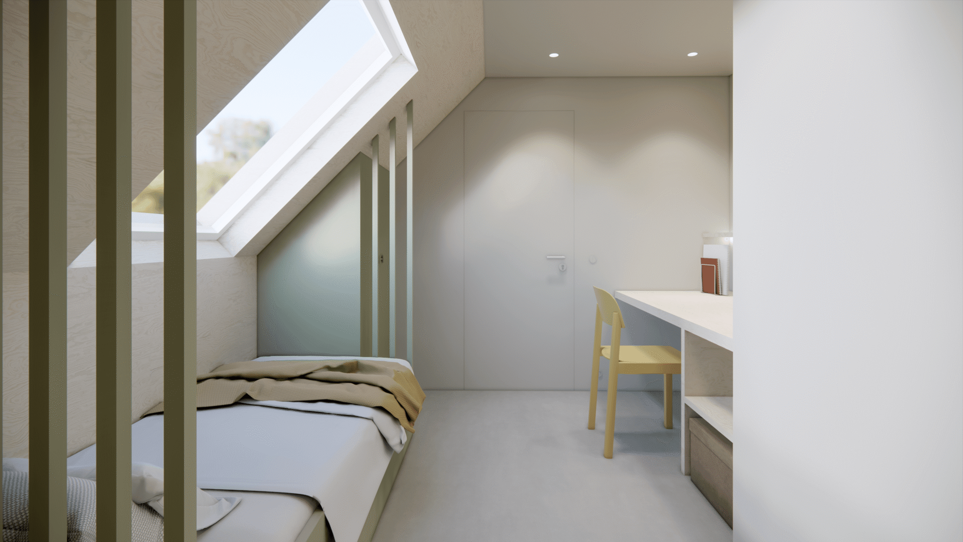 Jongenskamer op maat - 3D ontwerp - L'eau interior design